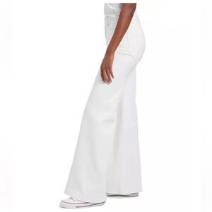 Good American Good Waist Palazzo Wide Leg Jeans‎ White High Rise Women’s Size 15